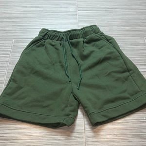 Green Sweat Shorts